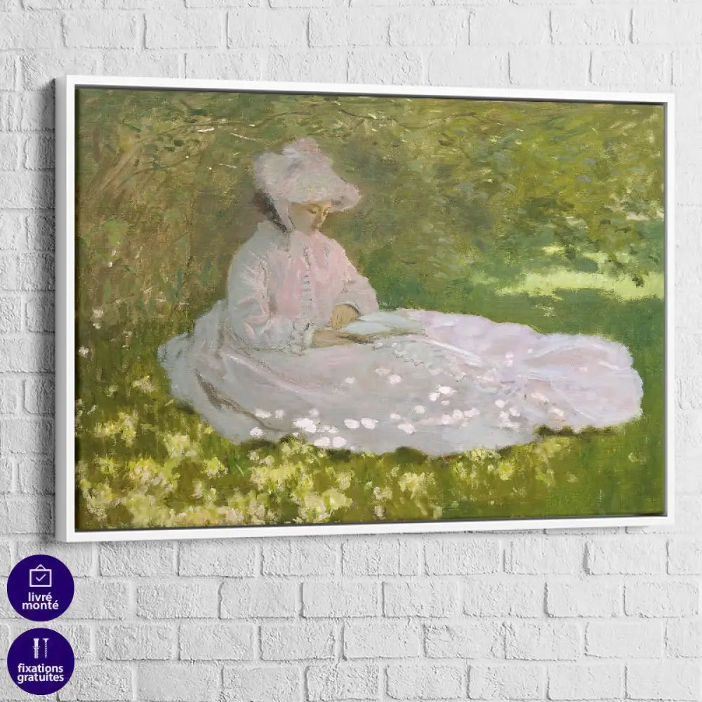 Claude Monet tableau Printemps décoration intérieure élégante