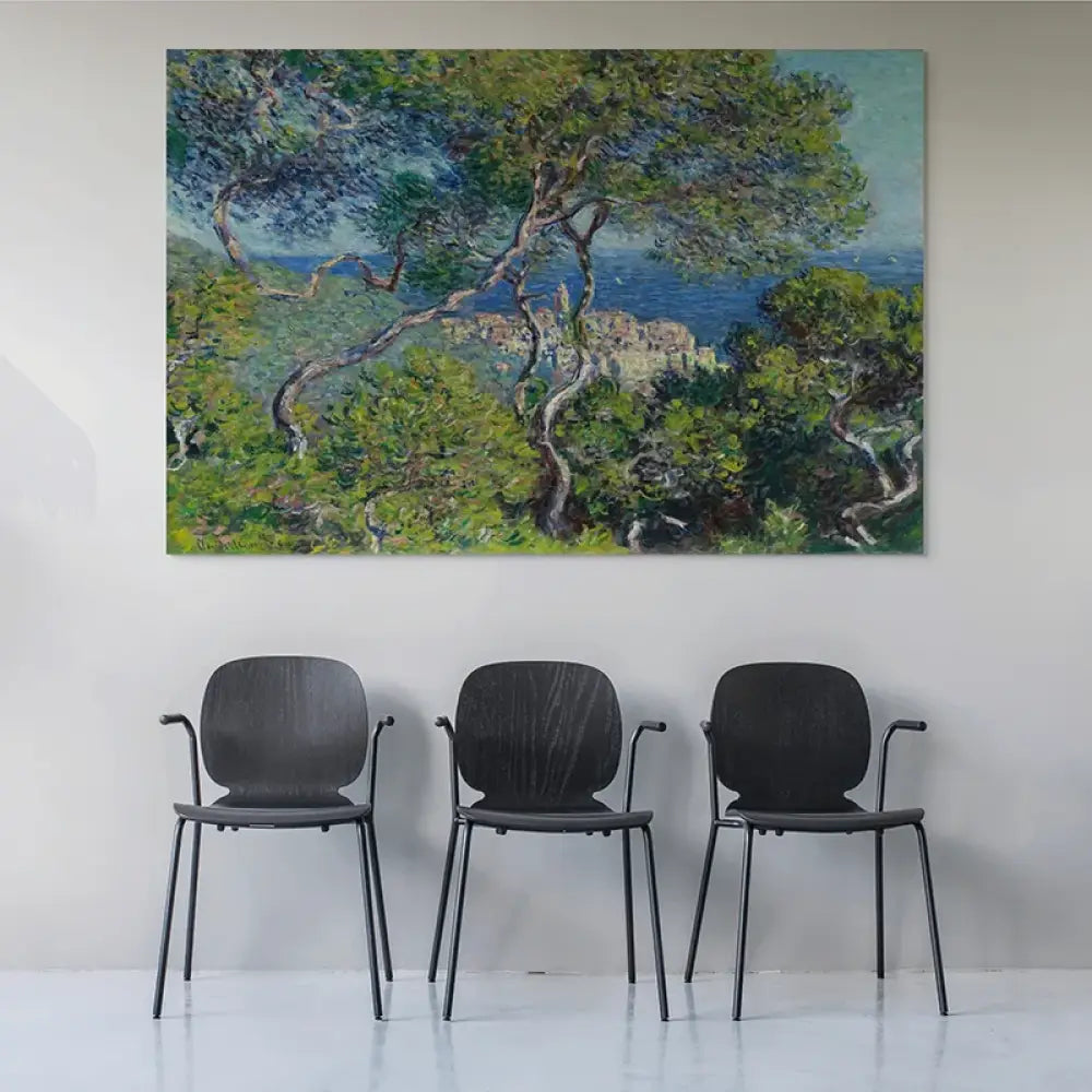 Décoration murale impressionniste Monet paysage méditerranéen