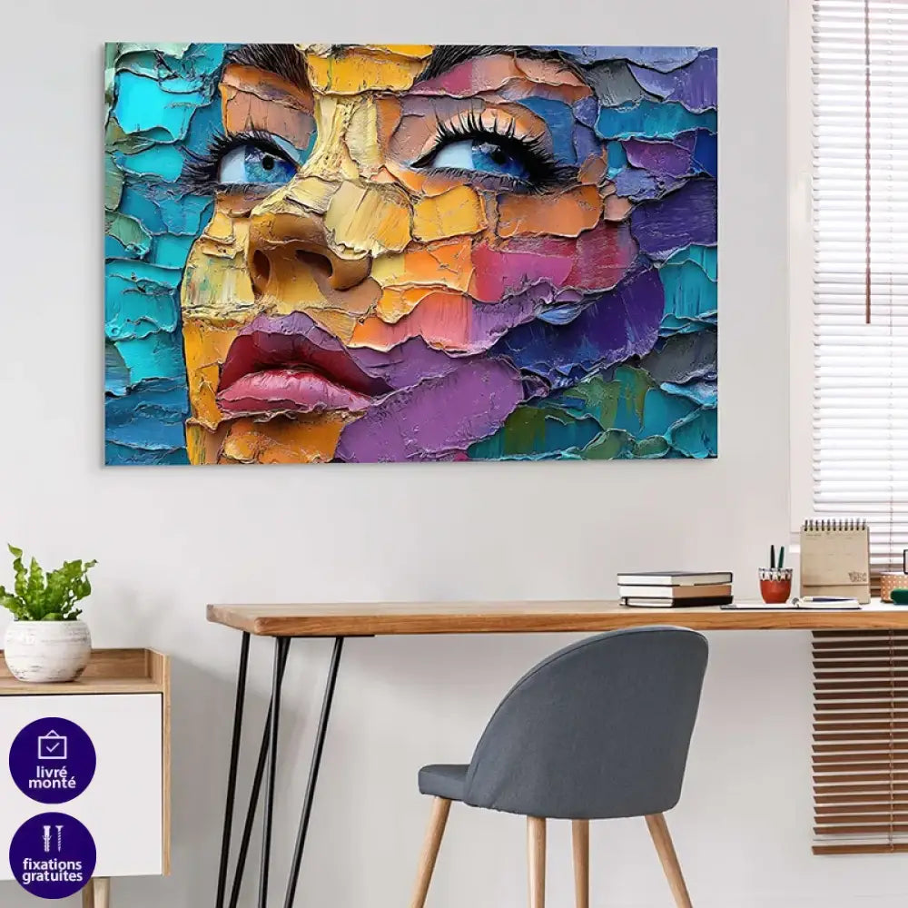Tableau décoratif contemporain pour salon design et moderne