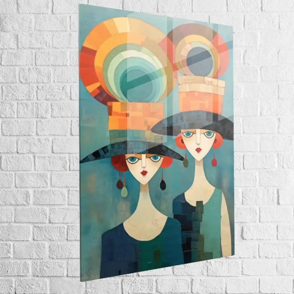 Tableau Contemporain Élégance Géométrique 40x60cm / Plexiglas Tableau Moderne