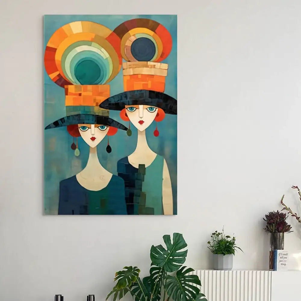 Tableau Contemporain Élégance Géométrique Tableau Moderne