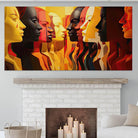 Tableau Contemporain Portrait de Femmes - Montableaudeco