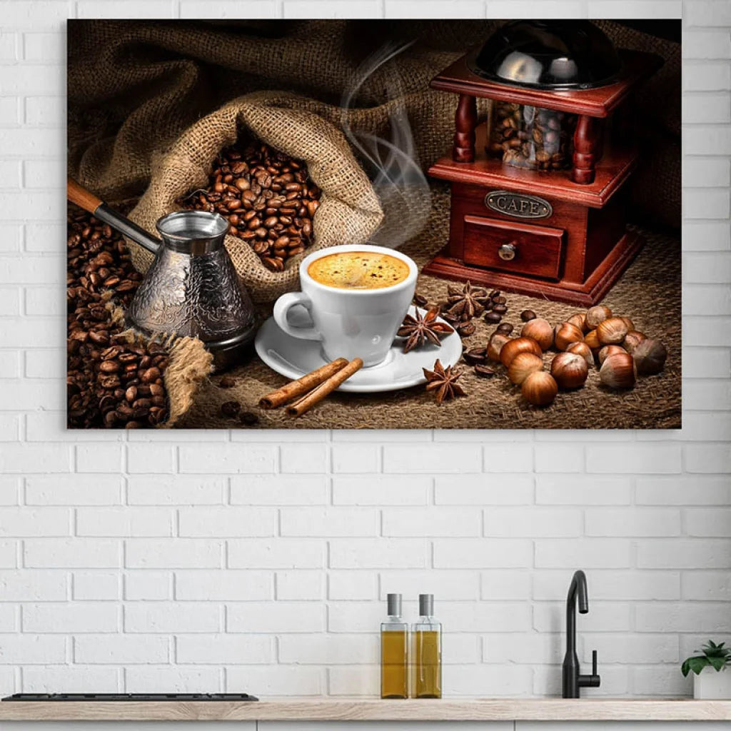Tableau Cuisine | Café & Grain | Déco Chaleureuse et Unique ...