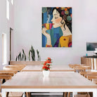 Tableau de décoration aux tons chauds pour espace cuisine ou salle à manger