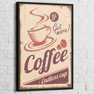 Tableau Cuisine Vintage 60 40x60cm / Cadre Noir Tableau Cuisine