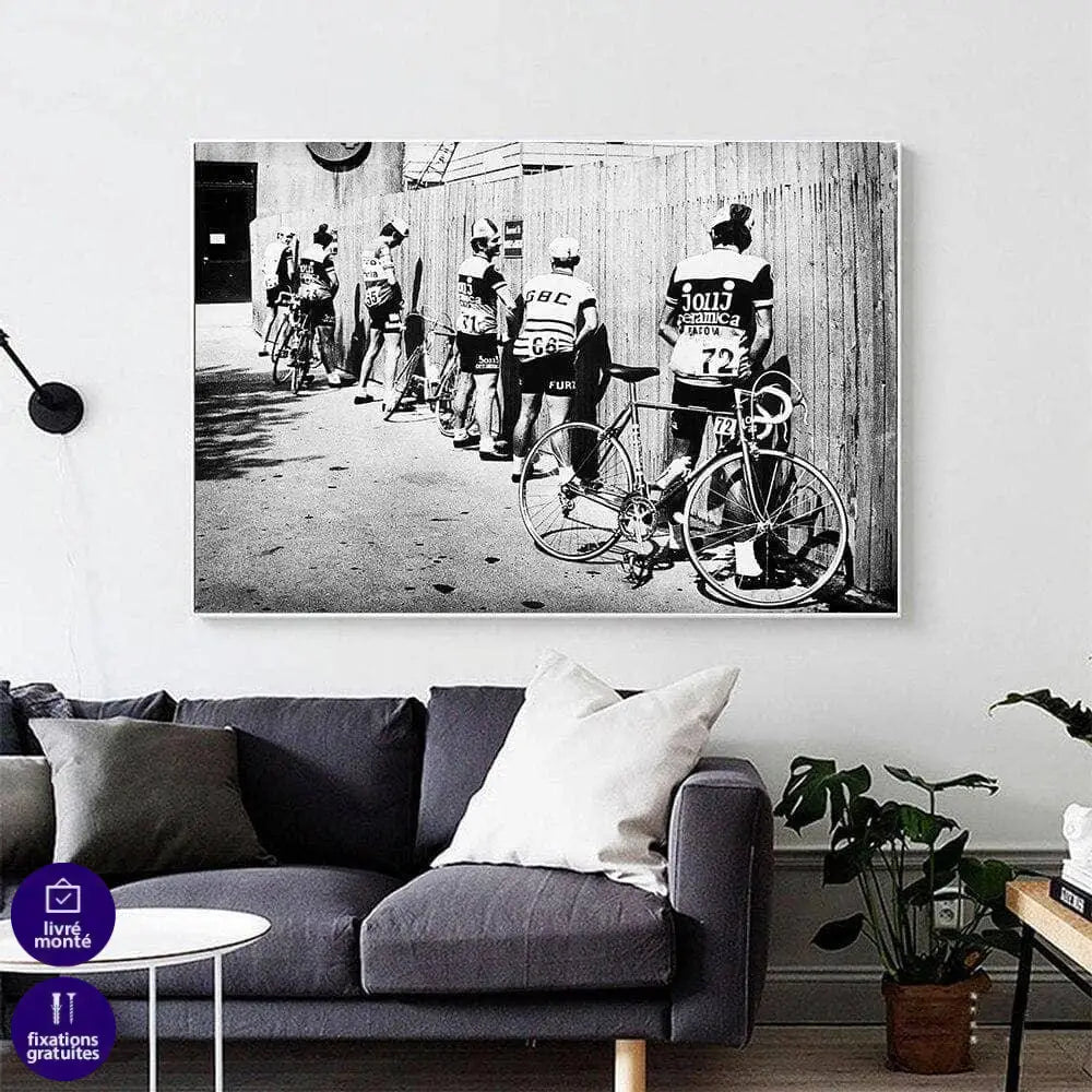 Tableau Cycliste Arrêt du Tour - Montableaudeco
