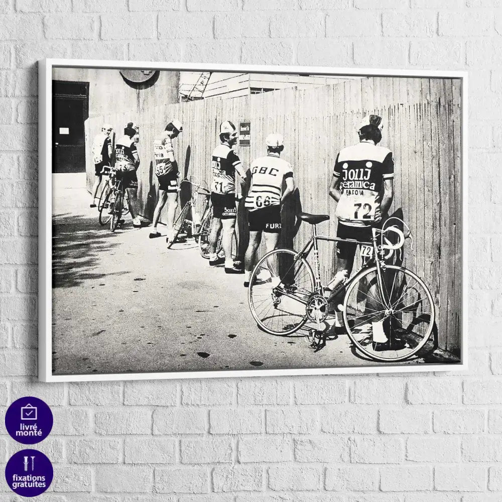 Tableau Cycliste Arrêt du Tour - Montableaudeco