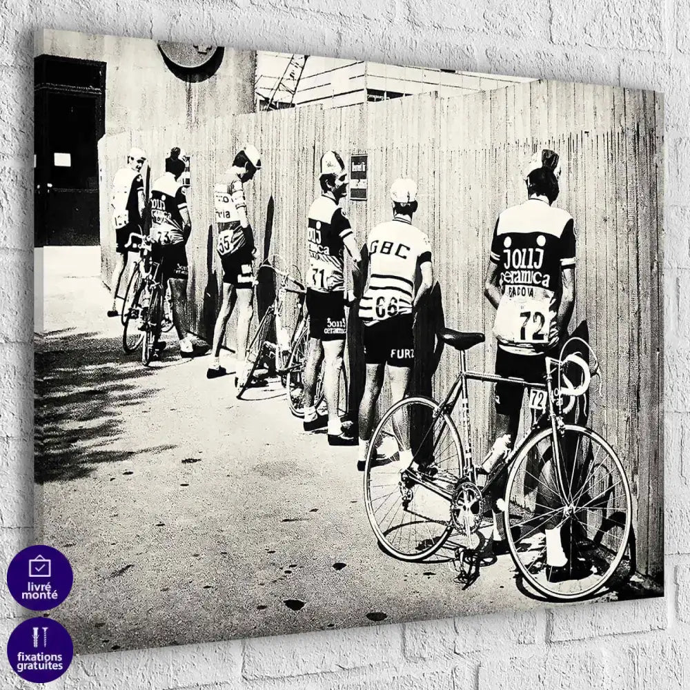 Tableau Cycliste Arrêt du Tour - Montableaudeco