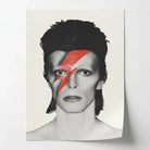 Tableau David Bowie Noir et Blanc - 40x60cm / Affiche sans cadre - Tableau Vache