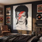 Tableau David Bowie Portrait Noir et Blanc – Illustration iconique pour décoration murale