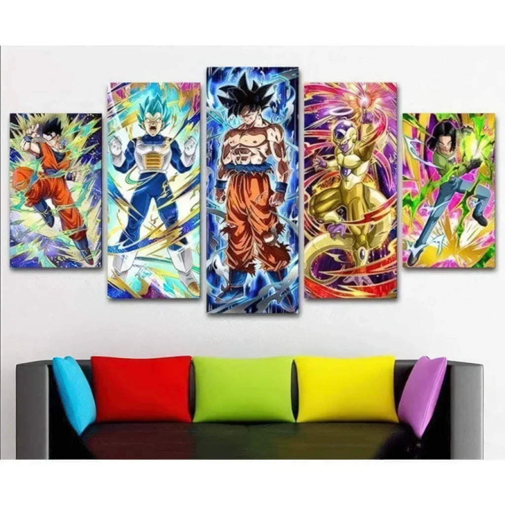 tableau dragon ball 5 parties Montableaudeco
