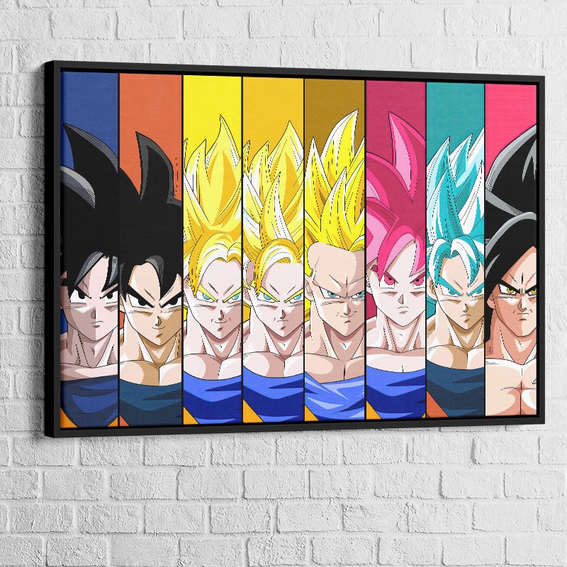 Tableau Dragon Ball Multi Cadre noir