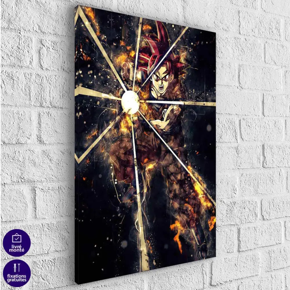 Tableau Dragon Ball Sangoku Kameha - Montableaudeco