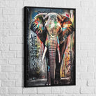 Tableau Elephant Coloré Graffiti - Montableaudeco