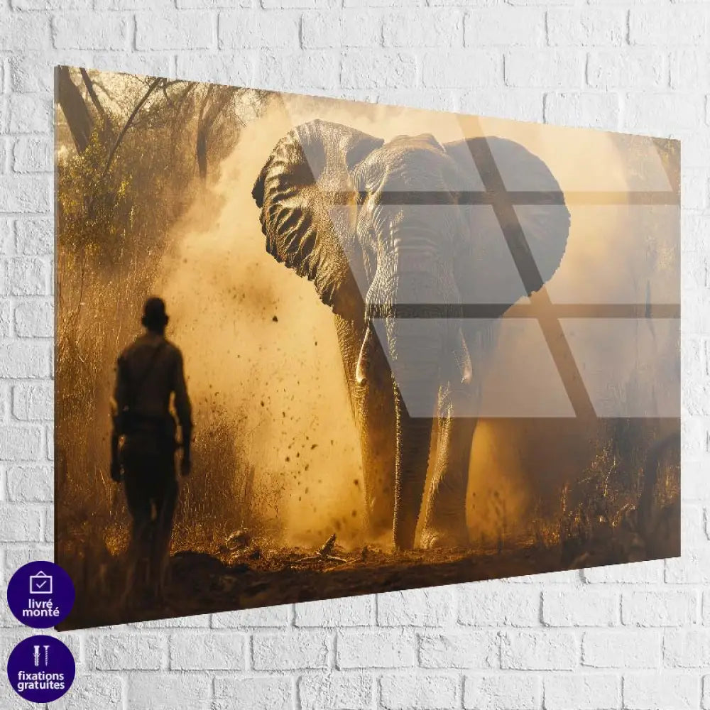 Tableau Éléphant L'Épreuve Sauvage