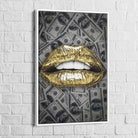 Tableau Fashion Des Dollars et des Lèvres - Montableaudeco