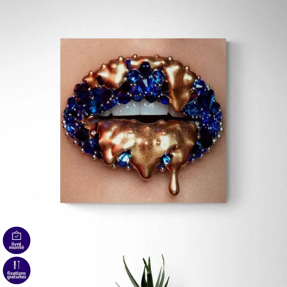 Tableau Fashion Les Lèvres Pop 6 Pièces - Montableaudeco