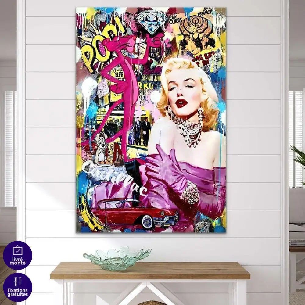 Tableau Fashion Monroe Pink - Montableaudeco