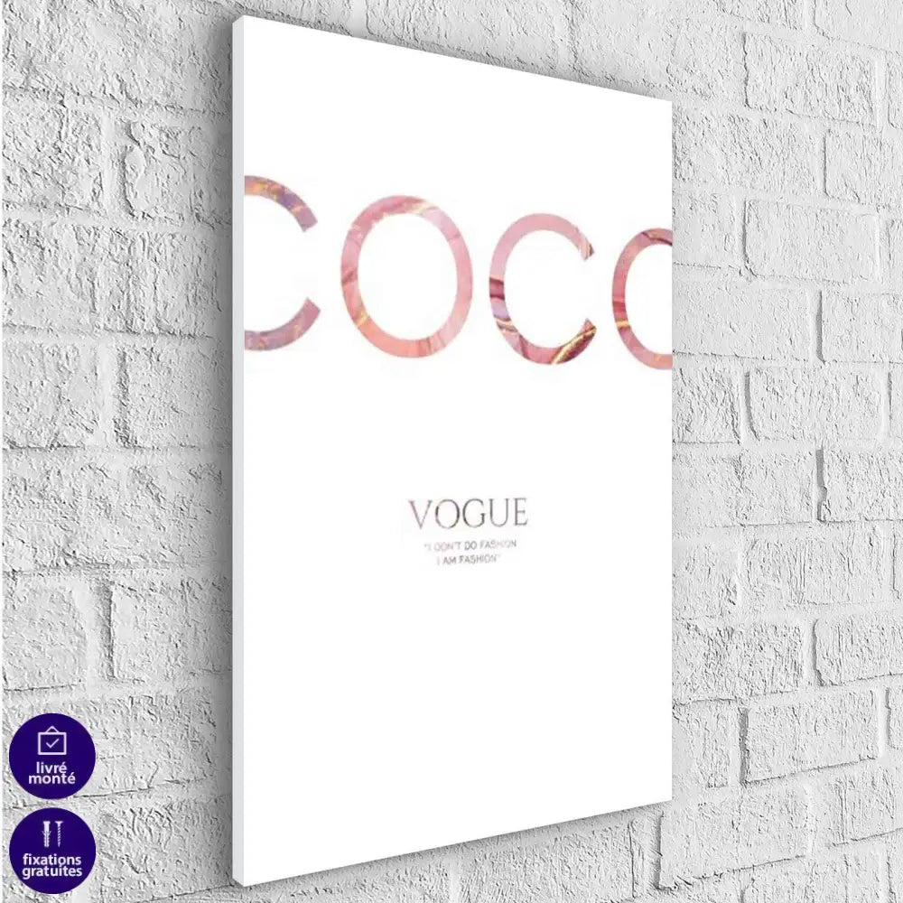 Tableau Fashion Prada et Coco Chanel - Montableaudeco
