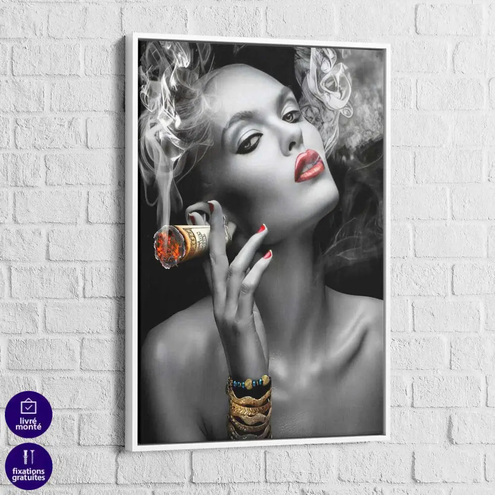 Tableau Fashion Smoke Dollars - Montableaudeco