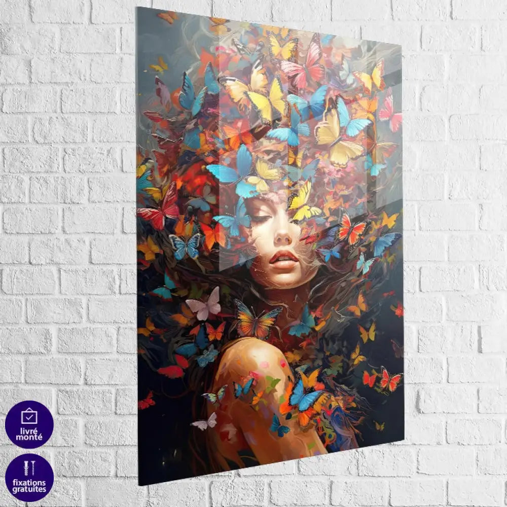 Tableau Femme Beauté Surréaliste 40x60cm / Plexiglas Tableau Femme