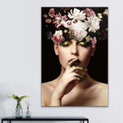 Tableau Femme de Fleurs 3 Pièces - Montableaudeco