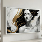 Woman Wall Art contemporary Woman Wall Art in black and gold