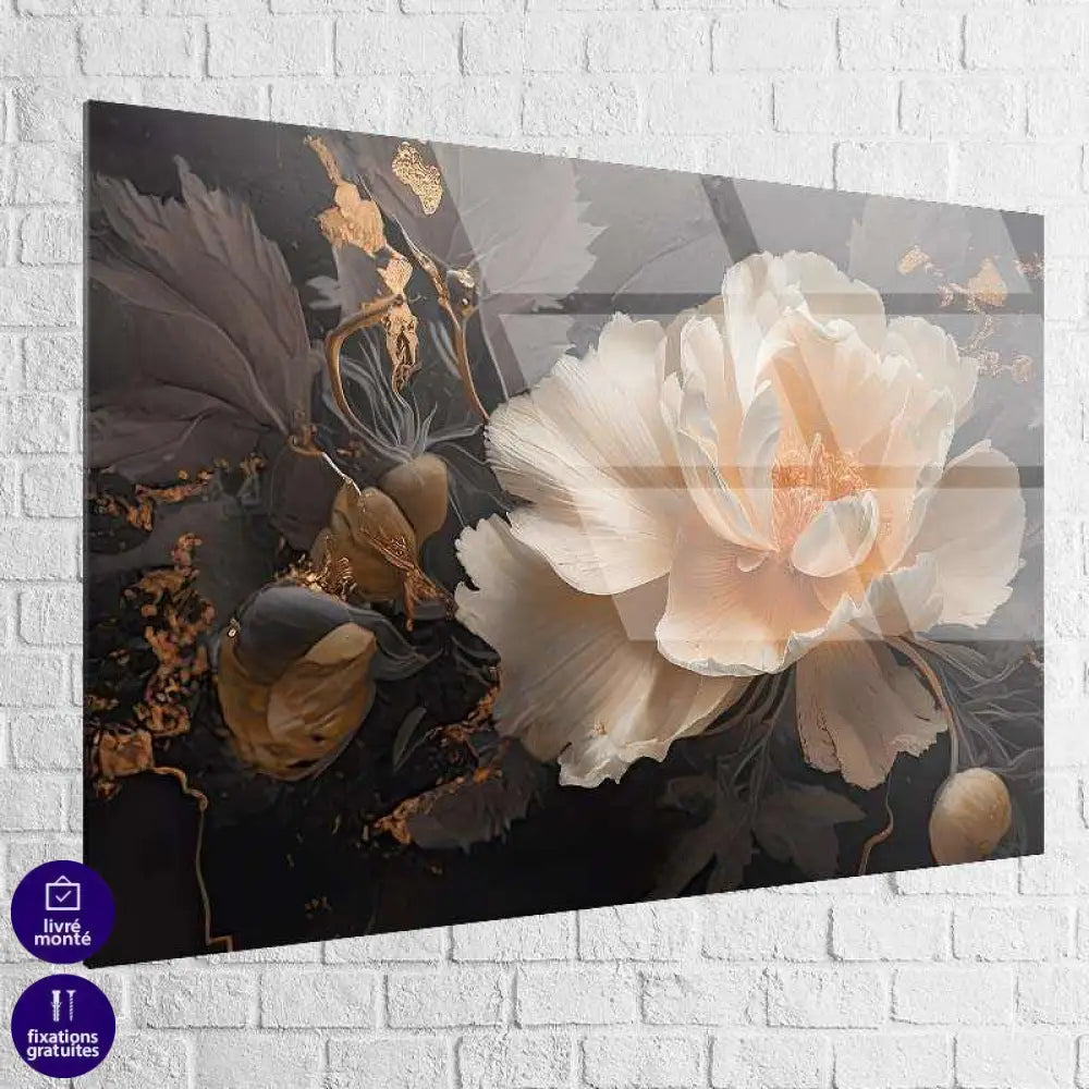 Tableau Fleur | Renaissance Dorée | Offre De Bienvenue -20% c