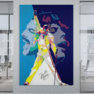 tableau freddie mercury l’instant légendaire pop art plexiglas