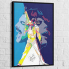 tableau freddie mercury l’instant légendaire pop art cadre noir