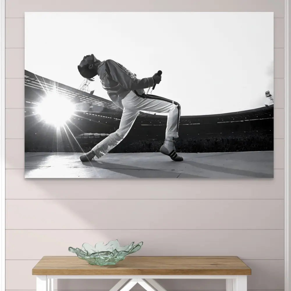 Tableau Freddie Mercury Wembley 40x60cm / Affiche sans cadre Tableau Abstrait