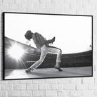 Tableau Freddie Mercury Wembley 40x60cm / Cadre noir Tableau Abstrait