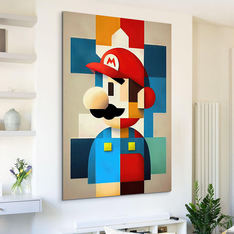 Tableau Gaming Mario Mondrian Style