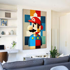 Tableau Gaming Mario Mondrian Style 2