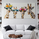 Tableau Girafe en Vacances Tableau Animaux