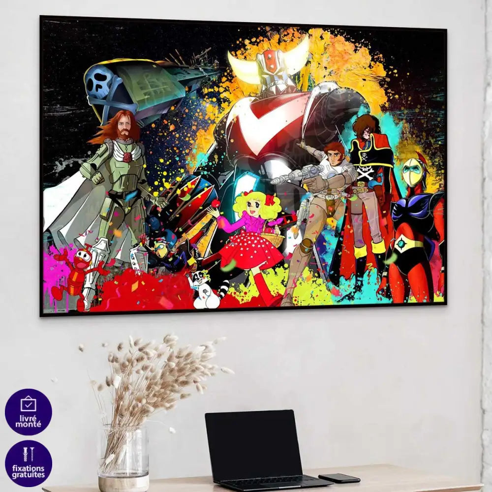 Tableau Goldorak Graffiti - Montableaudeco