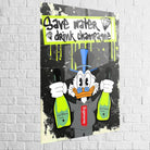 Tableau Graffiti – Canard Millionnaire - 40x60cm / Plexiglas - Tableau Graffiti
