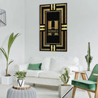 Tableau Hermès Rouge et Or Tableau Luxe