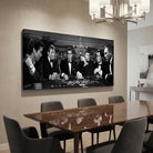 Tableau noir et blanc James Bond, ambiance cinéma et casino pour salon