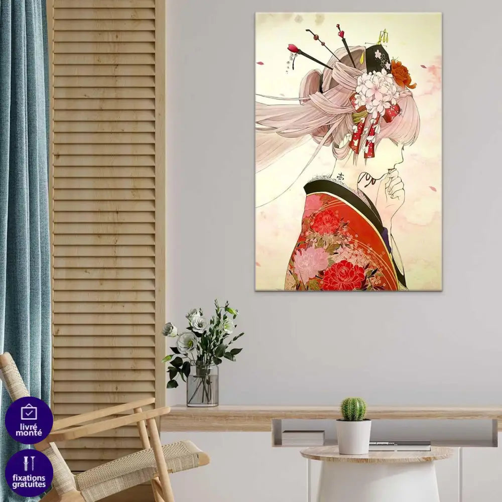 Tableau Japonais Jeune Geisha - Montableaudeco