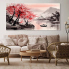 Tableau Japonais Lac des Cerisiers Tableau moderne