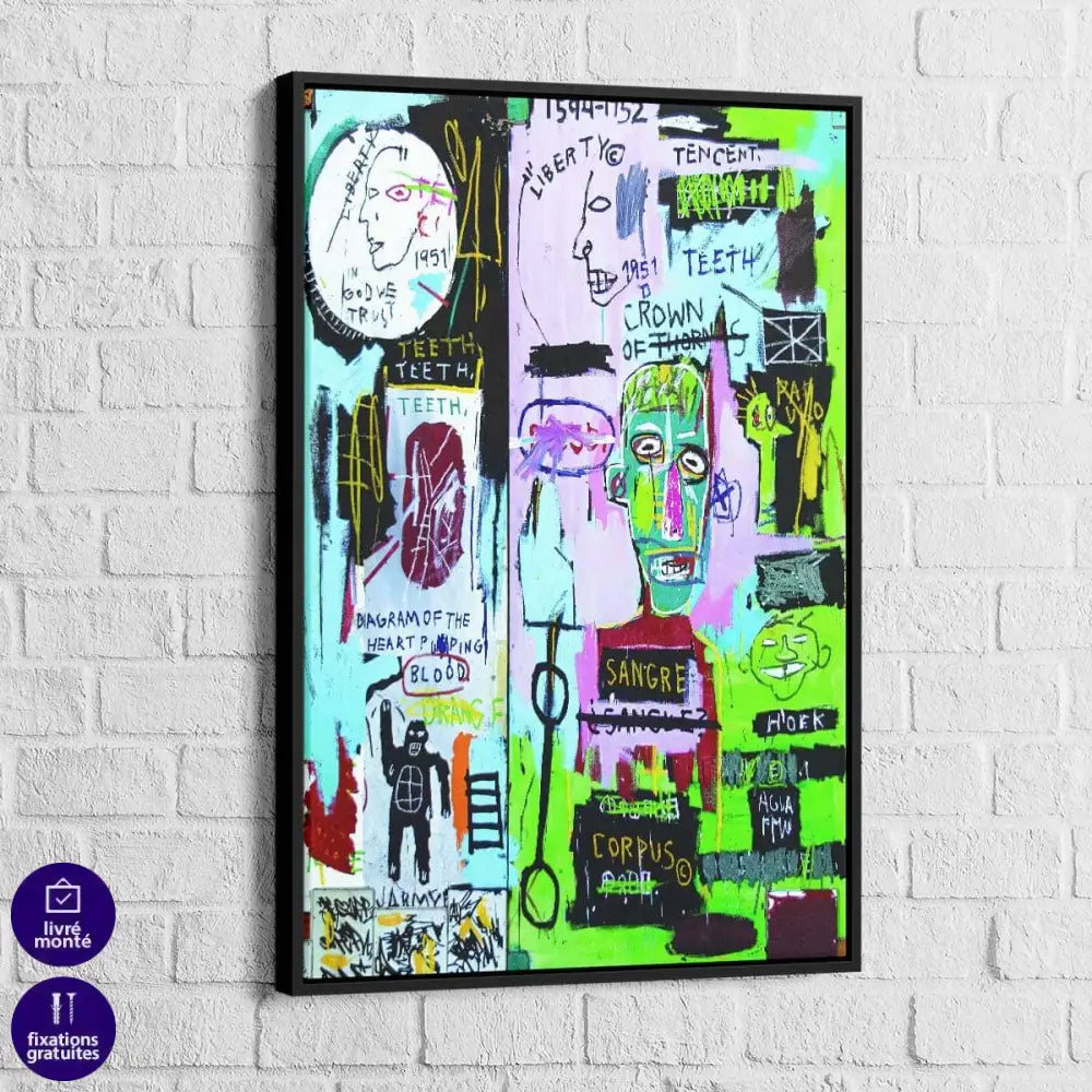 Tableau Jean Michel Basquiat In Italia - Montableaudeco