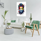 Affiche Johnny Hallyday pop aquarelle pour décoration murale