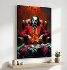 Street Art Canvas with banknotes, powerful urban art for the living room