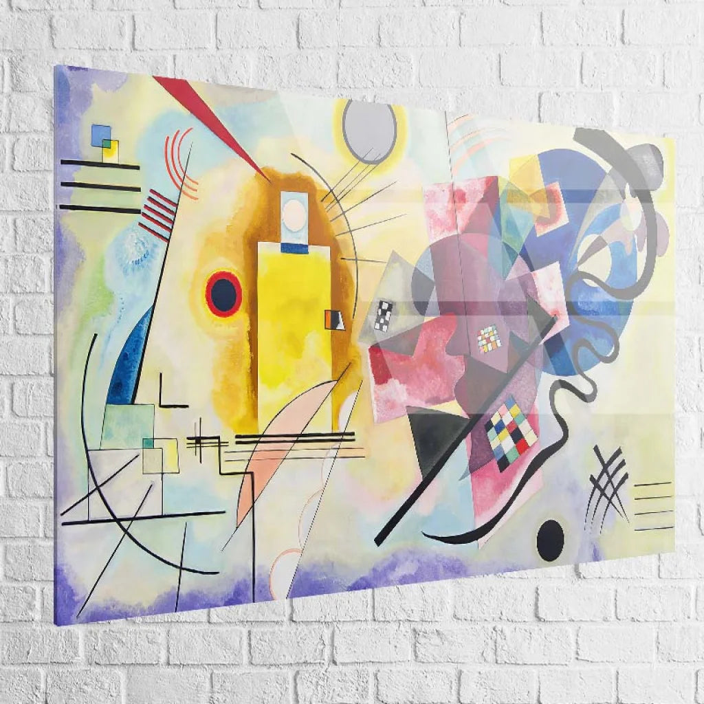 Tableau Kandinsky en acrylique plexiglas, couleurs profondes et brillantes
