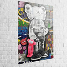tableau kaws king of pop art en plexiglas