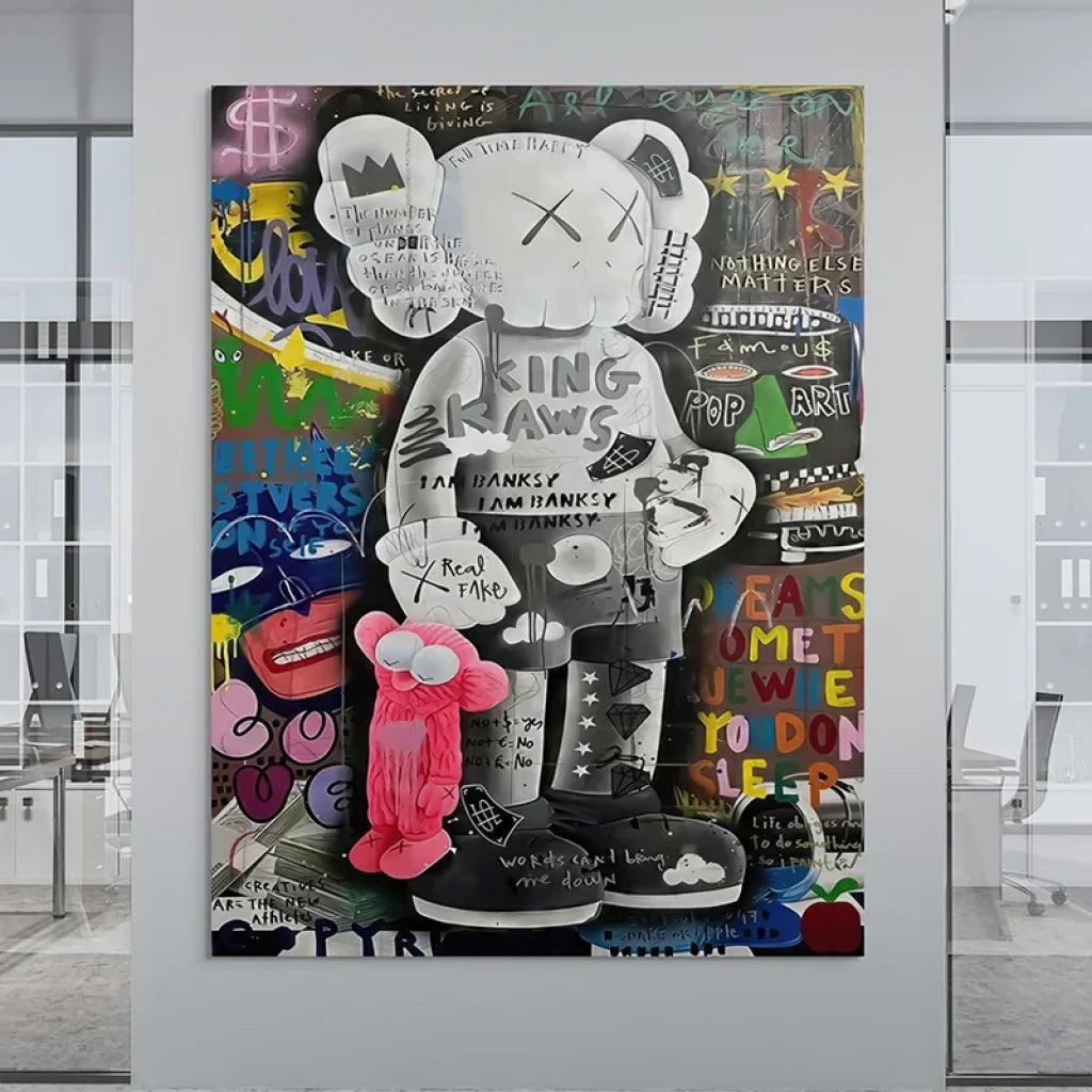 street art pop art mural typographies multicolores déco urbaine