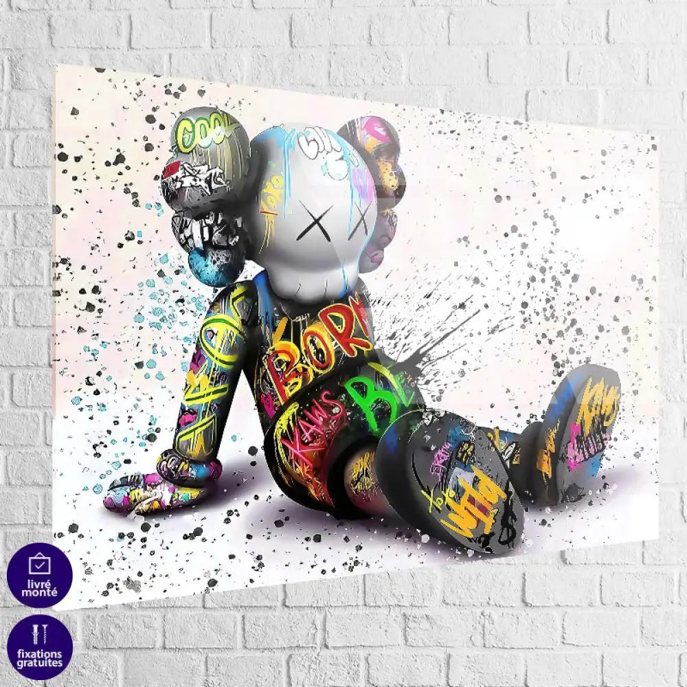 Tableau Kaws Rebel Pop 40x60cm / Plexiglas Tableau Kaws