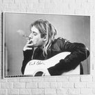 Tableau Kurt Cobain 40x60cm / Cadre blanc Tableau Abstrait
