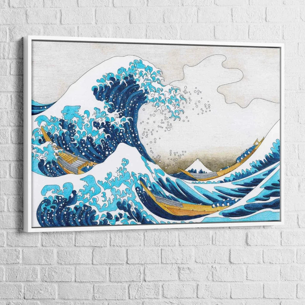 tableau moderne reproduction la grande vague hokusai